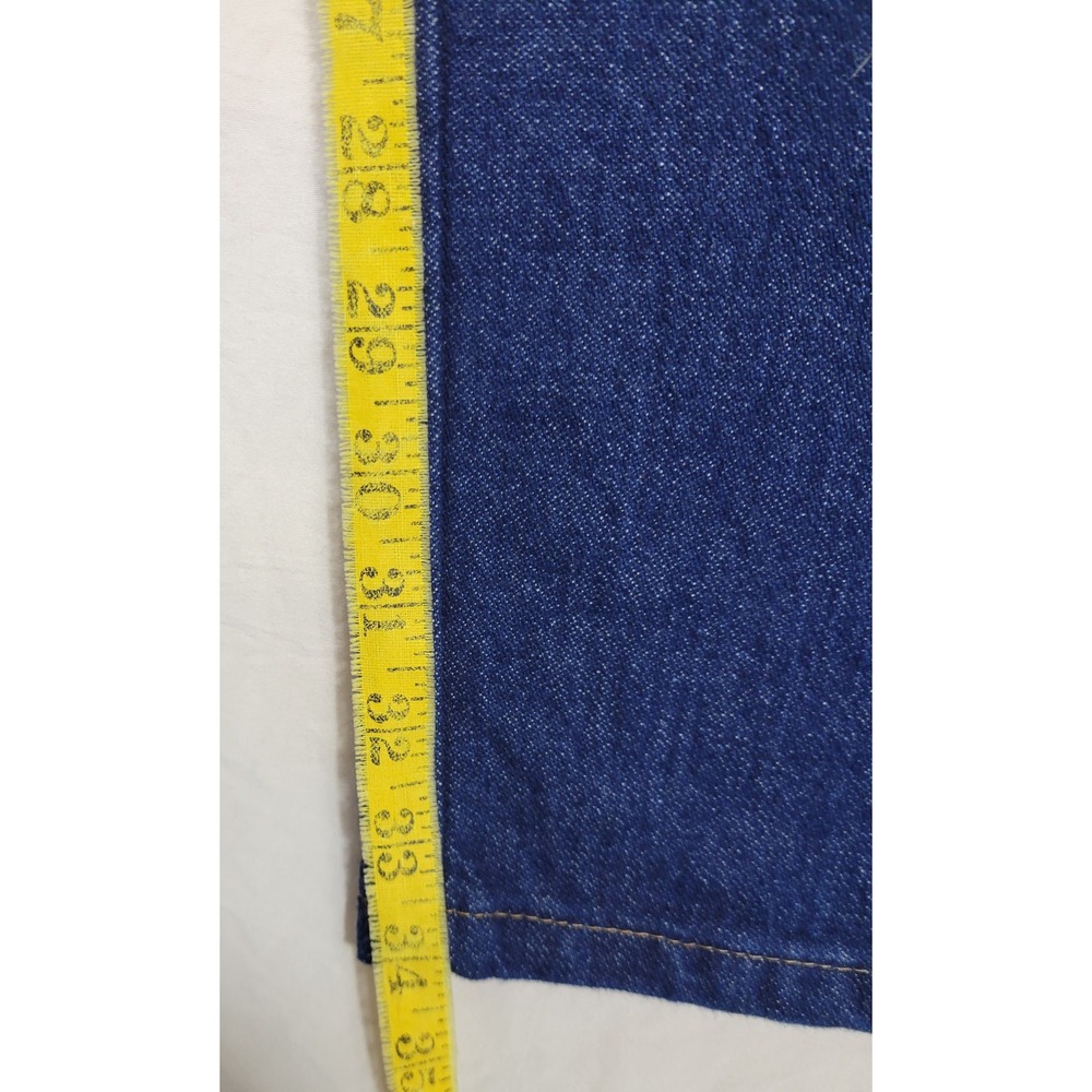 Wrangler 936PWD Cowboy Cut Slim Fit Jeans Dark Indigo Blue Mens 28x34 High Rise - Picture 3 of 10